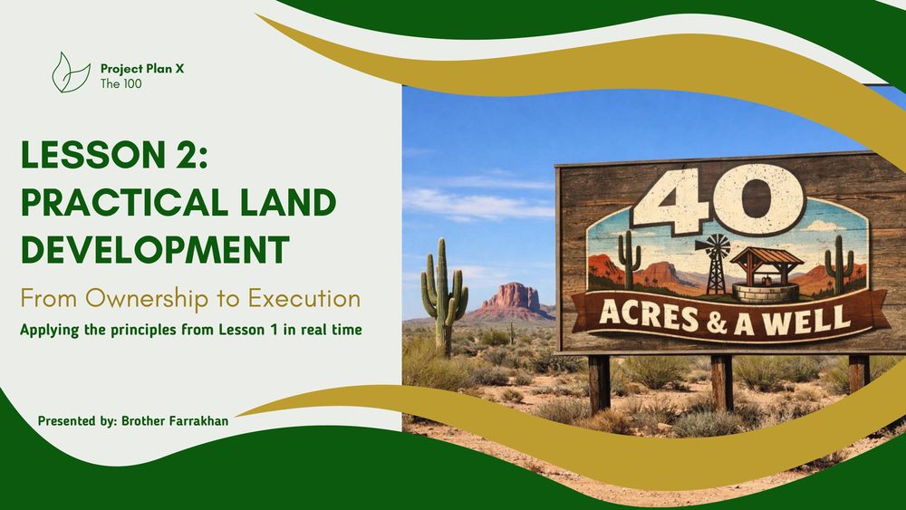 Lesson 2: Practical Land Development — title slide.